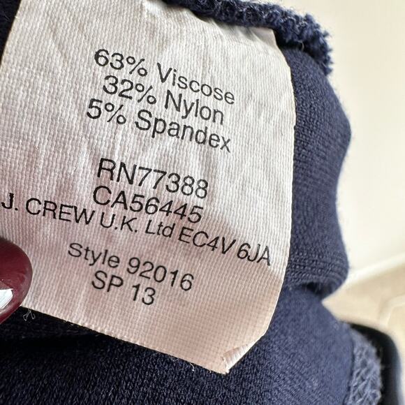 J. Crew Women's Pixie Ponte Pants Size 6 Blue - Picture 4 of 5